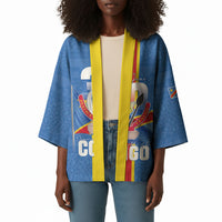 DR Congo Independence Day Kimono Leopard Pattern With Coat Of Arms