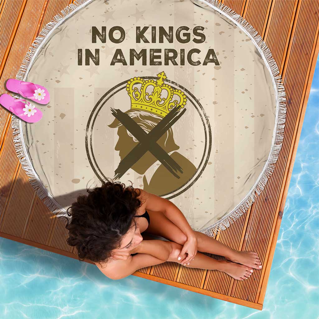 No Kings In America Beach Blanket We The People - Wonder Print Shop