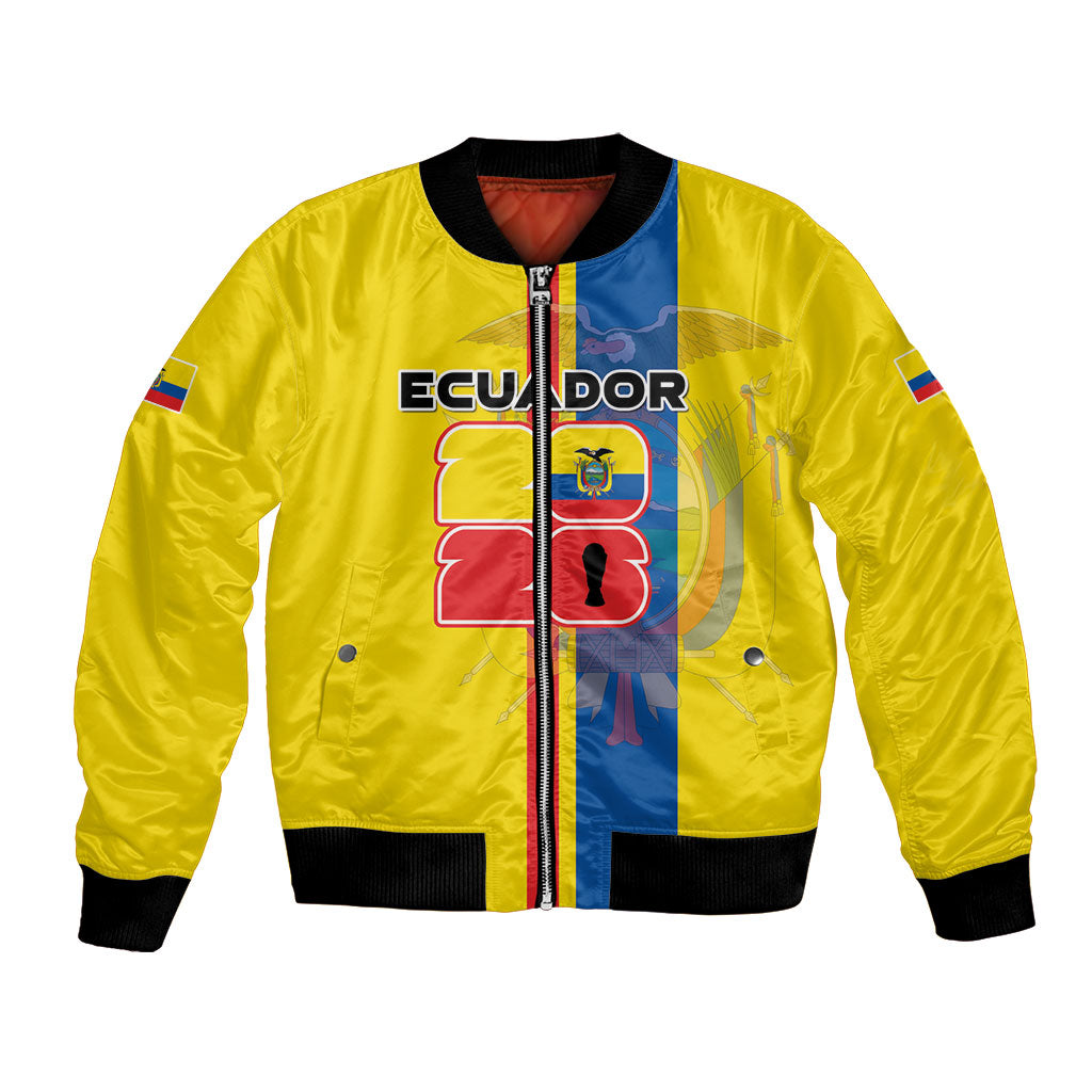 Custom Ecuador Football 2026 Bomber Jacket South American Pride