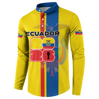 Custom Ecuador Football 2026 Button Sweatshirt South American Pride