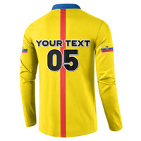 Custom Ecuador Football 2026 Button Sweatshirt South American Pride