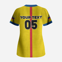 Custom Ecuador Football 2026 Scrub Top South American Pride