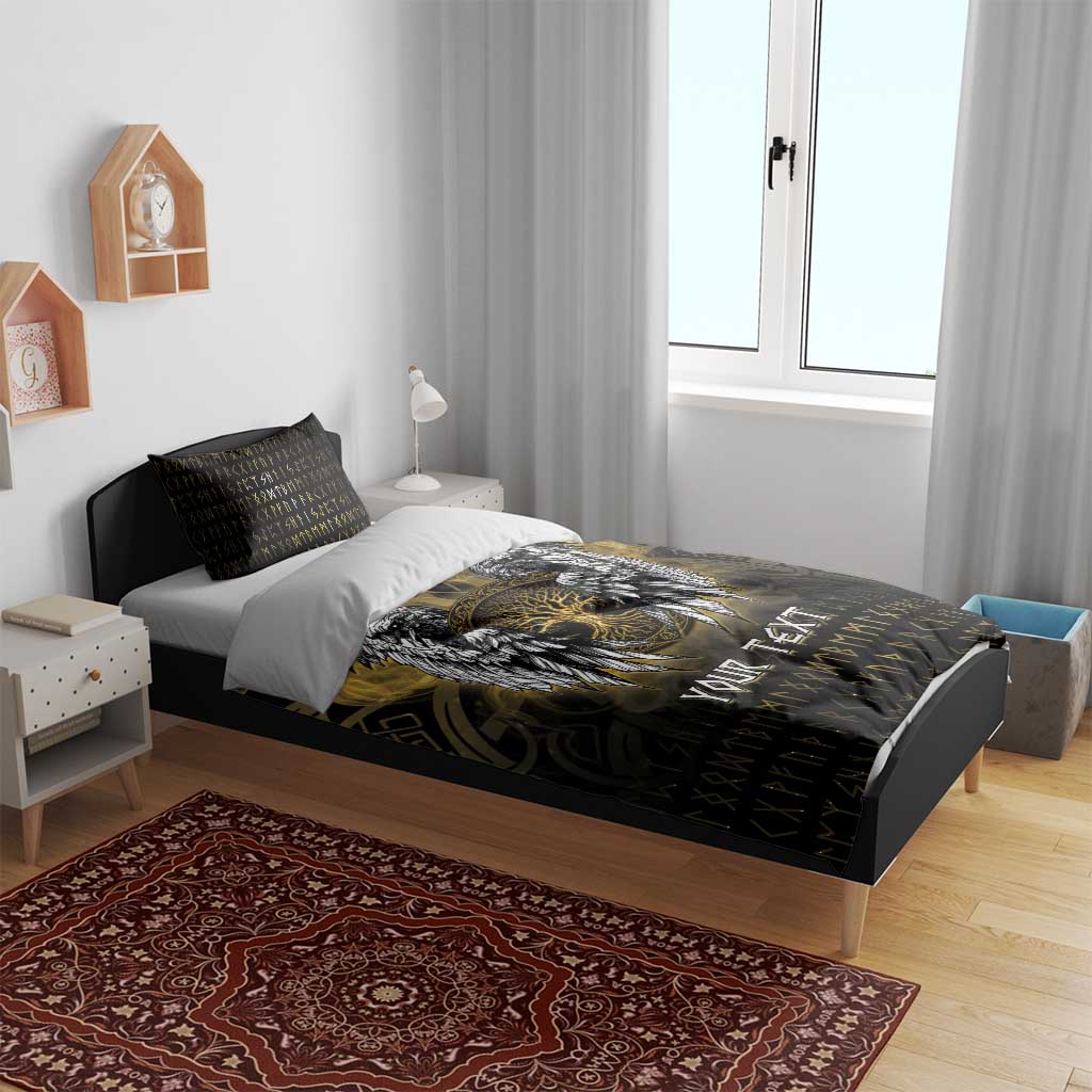 Personalized Cornwall Celtic Chough Bedding Set With Tree Of Life - Wonder Print Shop