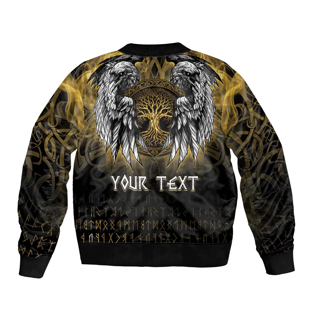 Personalized Cornwall Celtic Chough Bomber Jacket With Tree Of Life - Wonder Print Shop