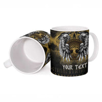 Personalized Cornwall Celtic Chough Ceramic Mug With Tree Of Life - Wonder Print Shop