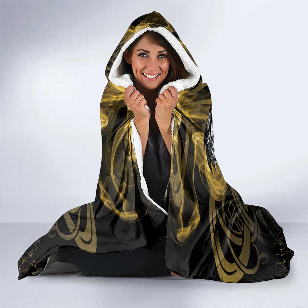 Personalized Cornwall Celtic Chough Hooded Blanket With Tree Of Life - Wonder Print Shop