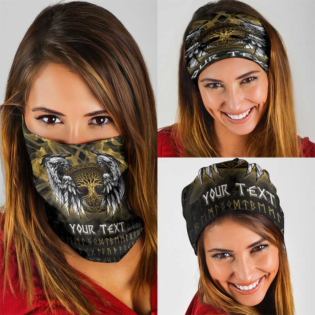 Personalized Cornwall Celtic Chough Neck Gaiter With Tree Of Life - Wonder Print Shop