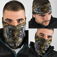 Personalized Cornwall Celtic Chough Neck Gaiter With Tree Of Life - Wonder Print Shop