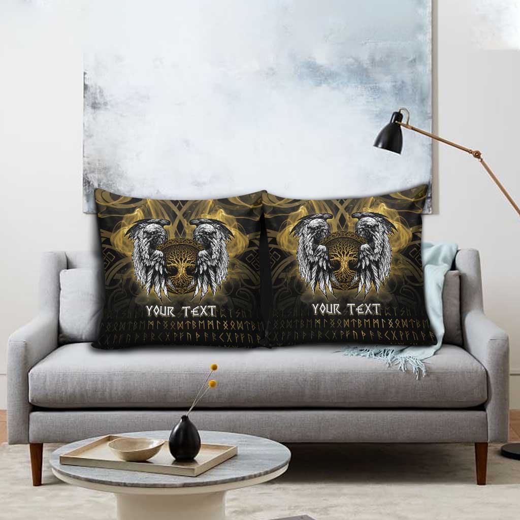 Personalized Cornwall Celtic Chough Pillow Cover With Tree Of Life - Wonder Print Shop