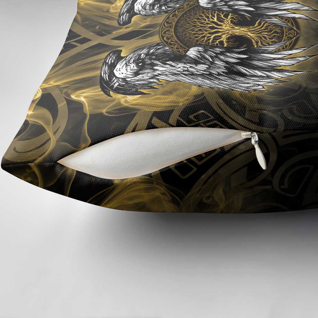 Personalized Cornwall Celtic Chough Pillow Cover With Tree Of Life - Wonder Print Shop
