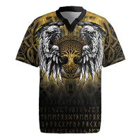 Personalized Cornwall Celtic Chough Rugby Jersey With Tree Of Life - Wonder Print Shop