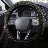 Cornwall Celtic Chough Steering Wheel Cover With Tree Of Life - Wonder Print Shop