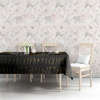 Personalized Cornwall Celtic Chough Tablecloth With Tree Of Life - Wonder Print Shop