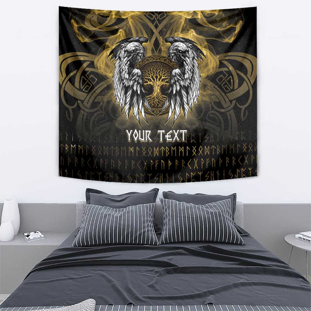 Personalized Cornwall Celtic Chough Tapestry With Tree Of Life - Wonder Print Shop