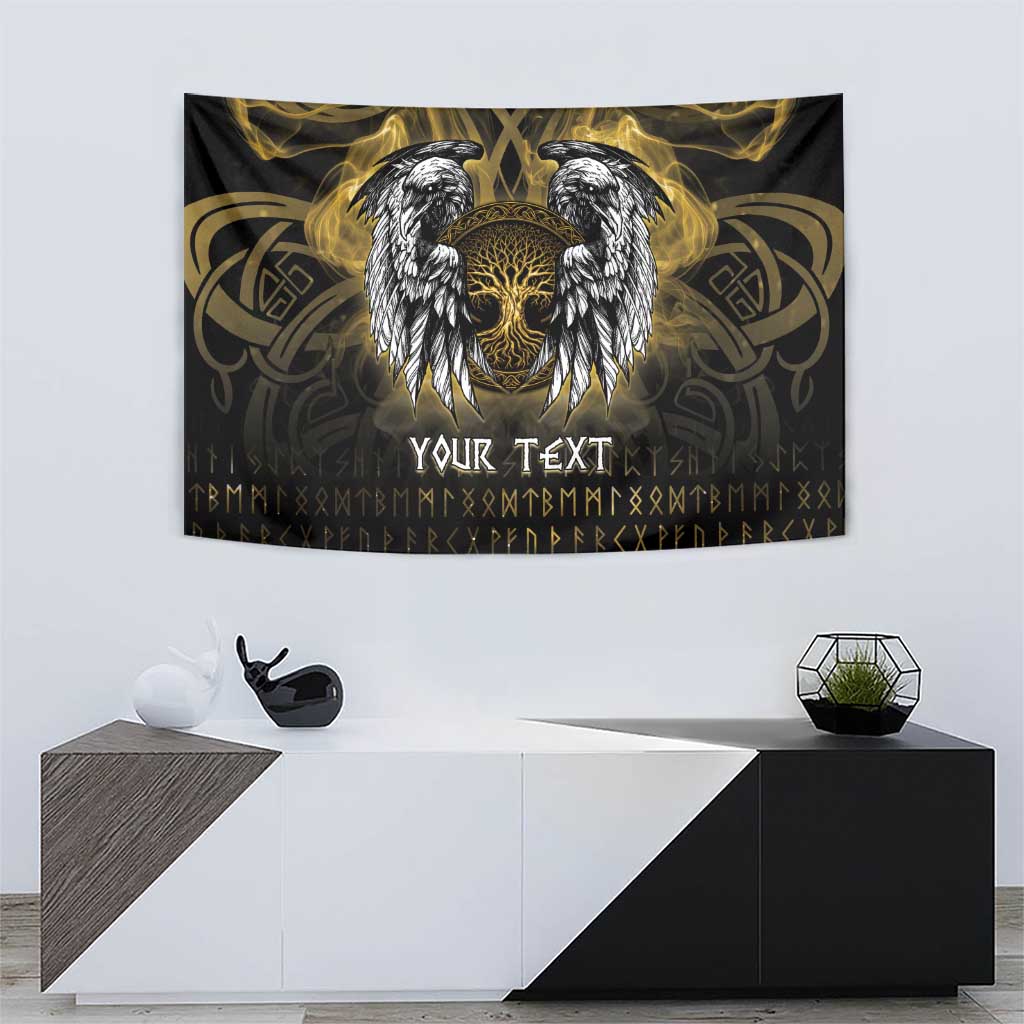 Personalized Cornwall Celtic Chough Tapestry With Tree Of Life - Wonder Print Shop