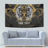 Personalized Cornwall Celtic Chough Tapestry With Tree Of Life - Wonder Print Shop
