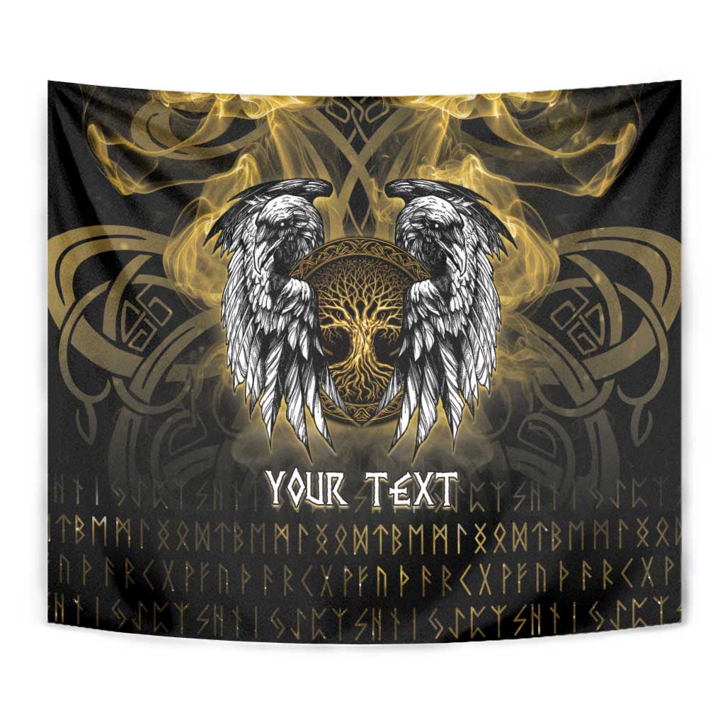 Personalized Cornwall Celtic Chough Tapestry With Tree Of Life - Wonder Print Shop