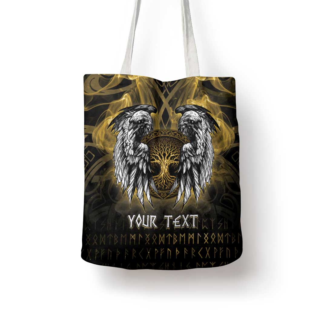Personalized Cornwall Celtic Chough Tote Bag With Tree Of Life - Wonder Print Shop