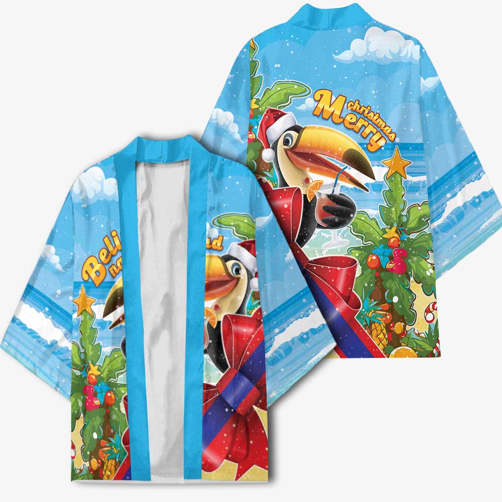 Belize Navidad Christmas Kimono Funny Santa Toucan - Wonder Print Shop
