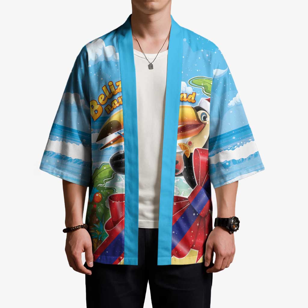 Belize Navidad Christmas Kimono Funny Santa Toucan - Wonder Print Shop