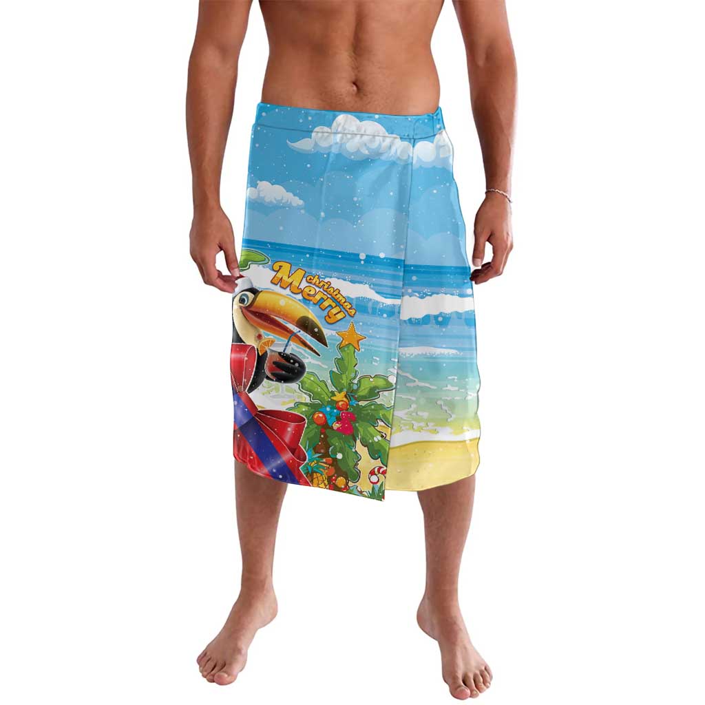 Belize Navidad Christmas Lavalava Funny Santa Toucan - Wonder Print Shop