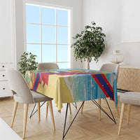 Belize Navidad Christmas Tablecloth Funny Santa Toucan - Wonder Print Shop