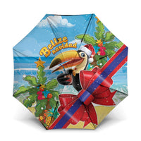 Belize Navidad Christmas Umbrella Funny Santa Toucan - Wonder Print Shop