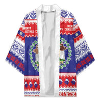 Belize Christmas Kimono Coat Of Arms Merry Xmas - Wonder Print Shop