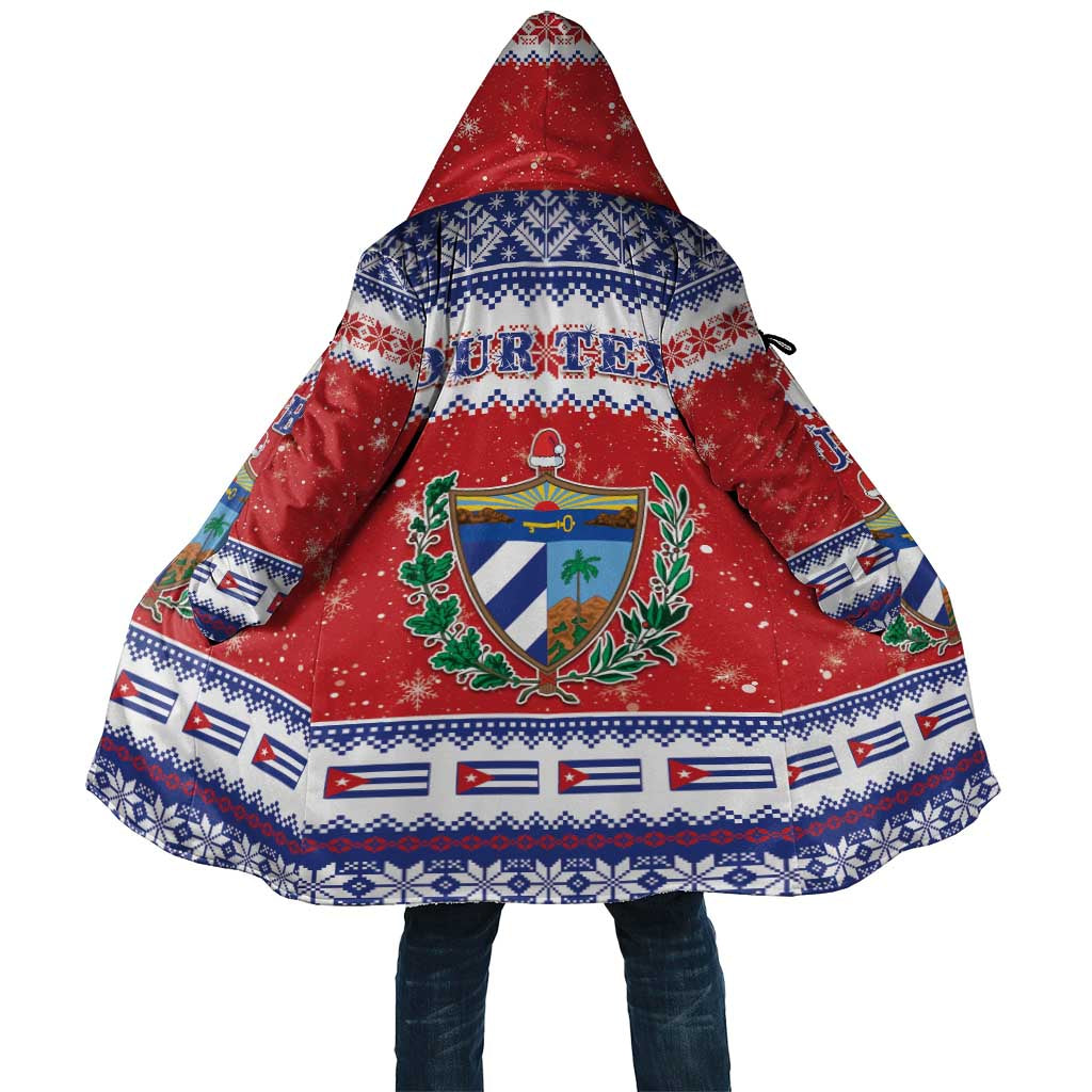Personalized Cuba Christmas Cloak Coat Of Arms Xmas Vibe - Wonder Print Shop