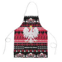 Polska Wesolych Swiat Apron Lachy Sadeckie Pattern Black Version