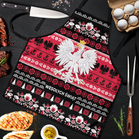 Polska Wesolych Swiat Apron Lachy Sadeckie Pattern Black Version