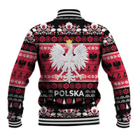 Polska Wesolych Swiat Baseball Jacket Lachy Sadeckie Pattern Black Version