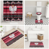 Polska Wesolych Swiat Bathroom Set Lachy Sadeckie Pattern Black Version