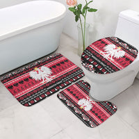 Polska Wesolych Swiat Bathroom Set Lachy Sadeckie Pattern Black Version