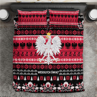 Polska Wesolych Swiat Bedding Set Lachy Sadeckie Pattern Black Version