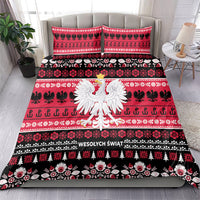 Polska Wesolych Swiat Bedding Set Lachy Sadeckie Pattern Black Version