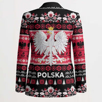 Polska Wesolych Swiat Blazer Lachy Sadeckie Pattern Black Version