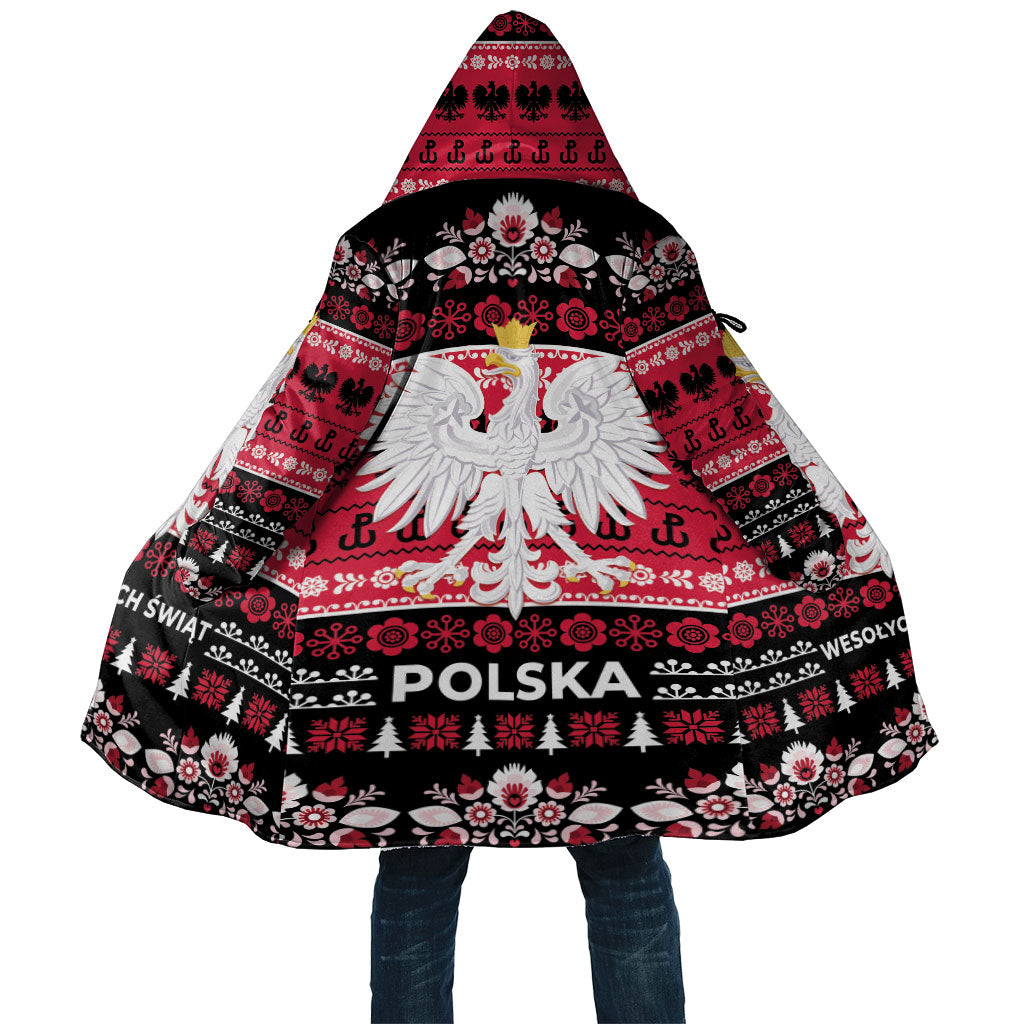 Polska Wesolych Swiat Cloak Lachy Sadeckie Pattern Black Version
