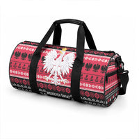 Polska Wesolych Swiat Duffle Bag Lachy Sadeckie Pattern Black Version