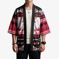 Polska Wesolych Swiat Kimono Lachy Sadeckie Pattern Black Version