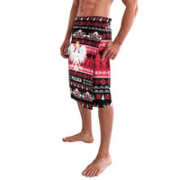 Polska Wesolych Swiat Lavalava Lachy Sadeckie Pattern Black Version