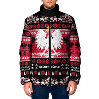 Polska Wesolych Swiat Padded Jacket Lachy Sadeckie Pattern Black Version