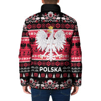 Polska Wesolych Swiat Padded Jacket Lachy Sadeckie Pattern Black Version