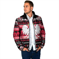 Polska Wesolych Swiat Padded Jacket Lachy Sadeckie Pattern Black Version