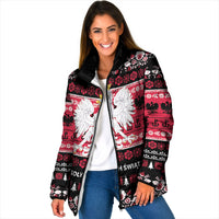 Polska Wesolych Swiat Padded Jacket Lachy Sadeckie Pattern Black Version