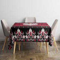 Polska Wesolych Swiat Tablecloth Lachy Sadeckie Pattern Black Version