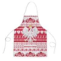 Polska Wesolych Swiat Apron Lachy Sadeckie Pattern White Version