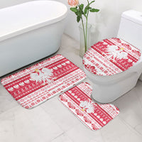 Polska Wesolych Swiat Bathroom Set Lachy Sadeckie Pattern White Version
