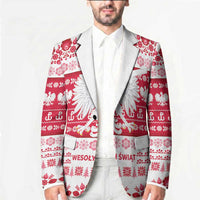 Polska Wesolych Swiat Blazer Lachy Sadeckie Pattern White Version