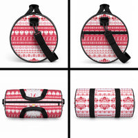 Polska Wesolych Swiat Duffle Bag Lachy Sadeckie Pattern White Version